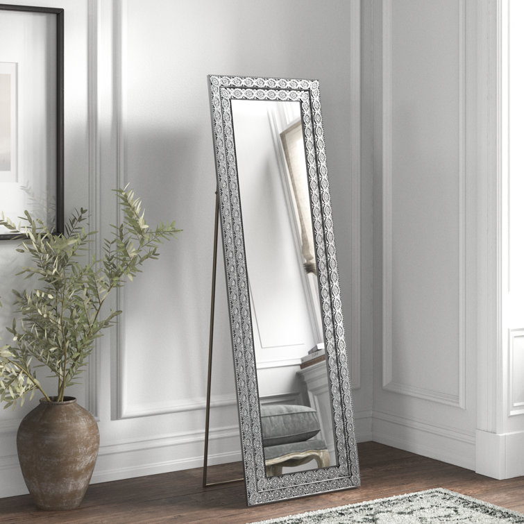 Kelly Clarkson Home Cardy Rectangle Metal Floor Mirror & Reviews | Wayfair